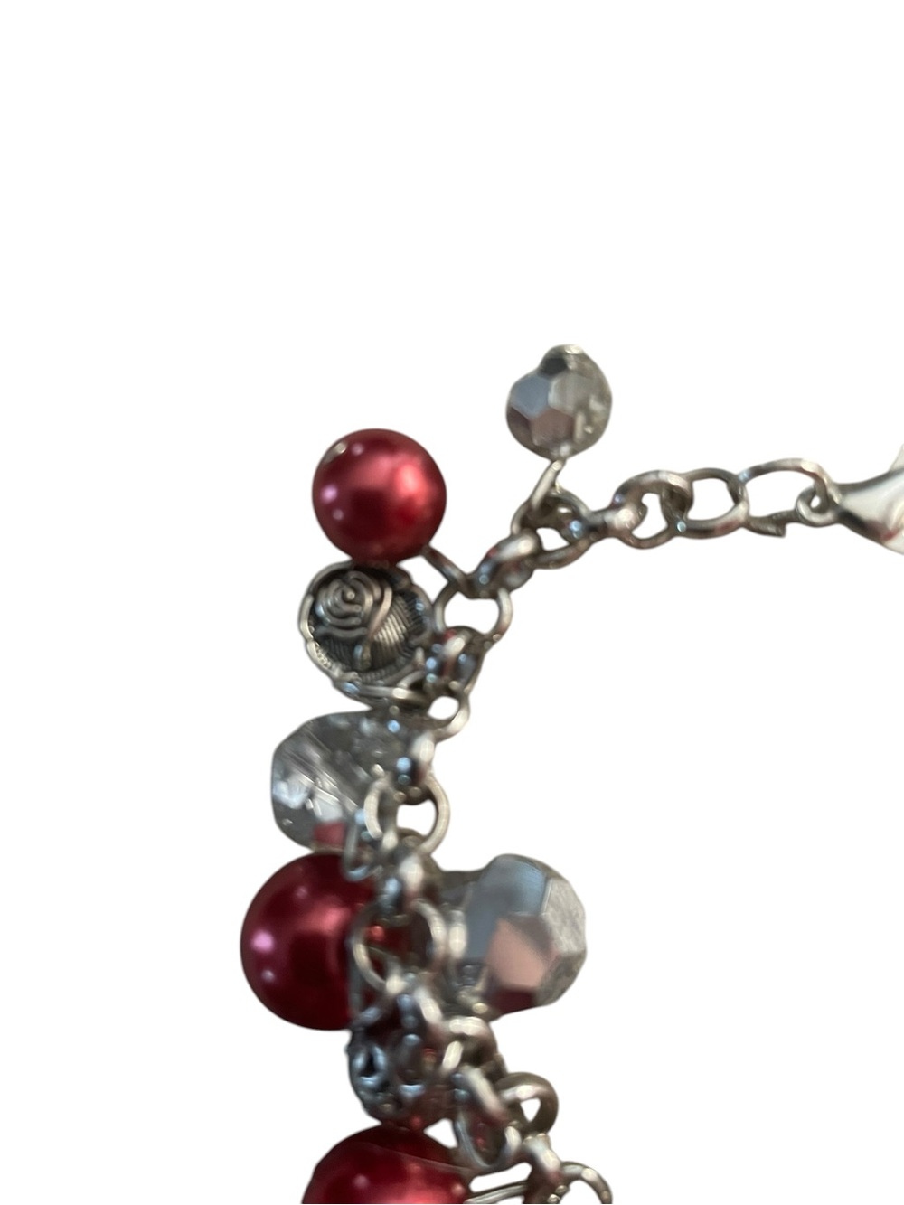 Red Beaded Charm Bracelet NWOT - Picture 5 of 5